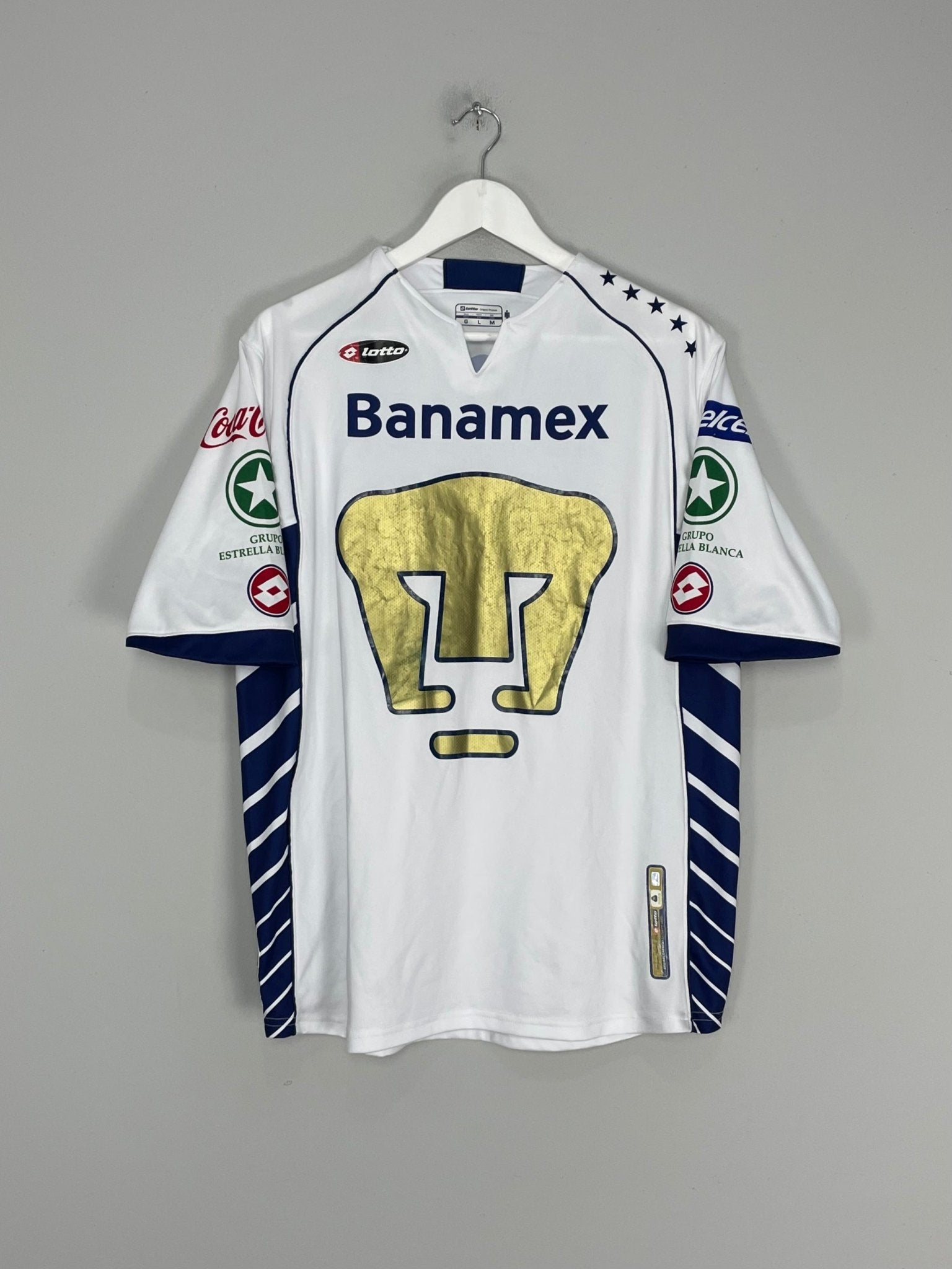 Shop 2005/06 UNAM PUMAS HOME SHIRT (M) LOTTO, classic football shirts, vintage football shirts & retro soccer jerseys at Cult Kits