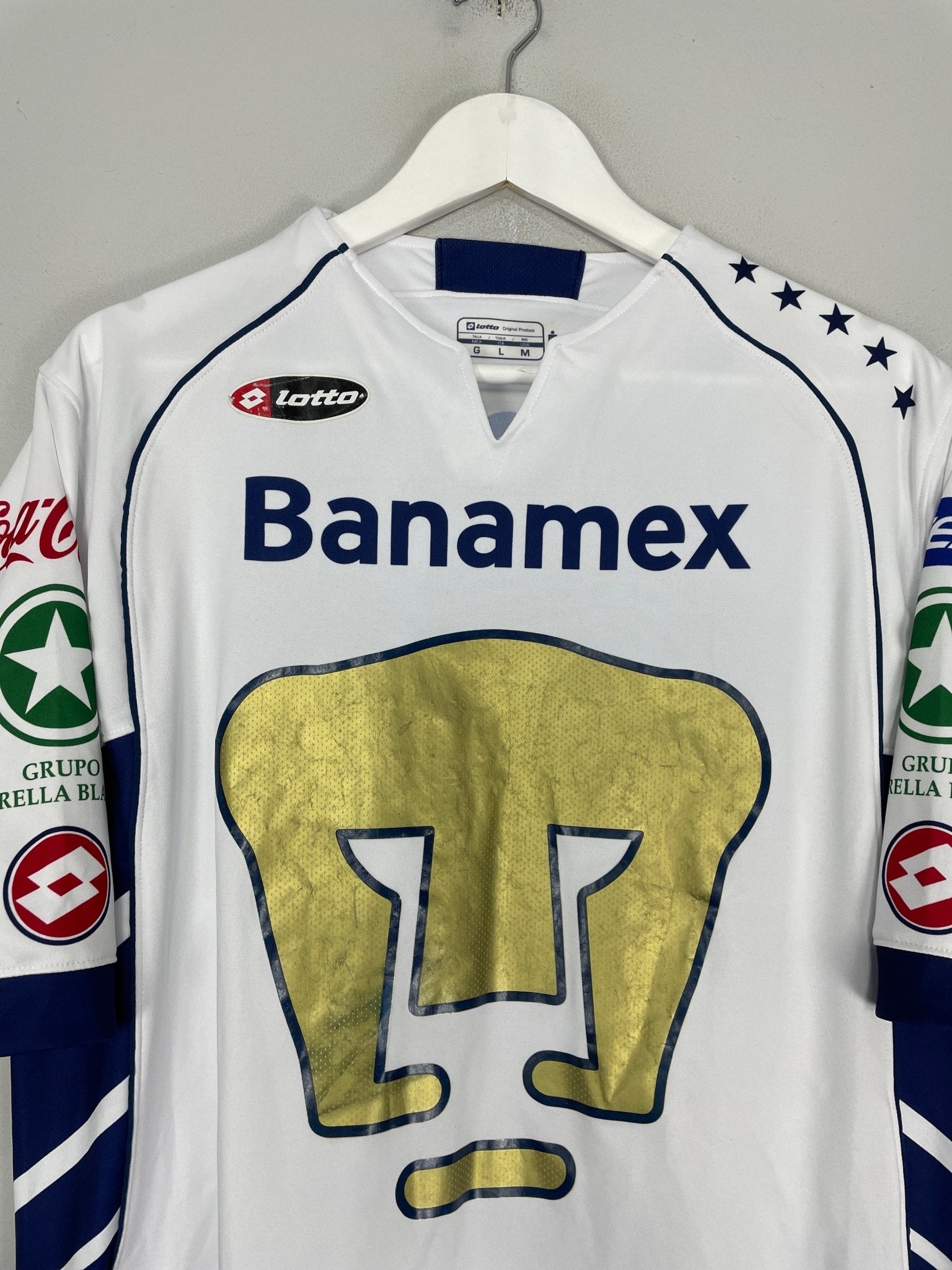 Shop 2005/06 UNAM PUMAS HOME SHIRT (M) LOTTO, classic football shirts, vintage football shirts & retro soccer jerseys at Cult Kits