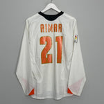 Shop 2005/06 VALENCIA AIMAR #21 L/S HOME SHIRT (M) NIKE, classic football shirts, vintage football shirts & retro soccer jerseys at Cult Kits