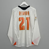Shop 2005/06 VALENCIA AIMAR #21 L/S HOME SHIRT (M) NIKE, classic football shirts, vintage football shirts & retro soccer jerseys at Cult Kits