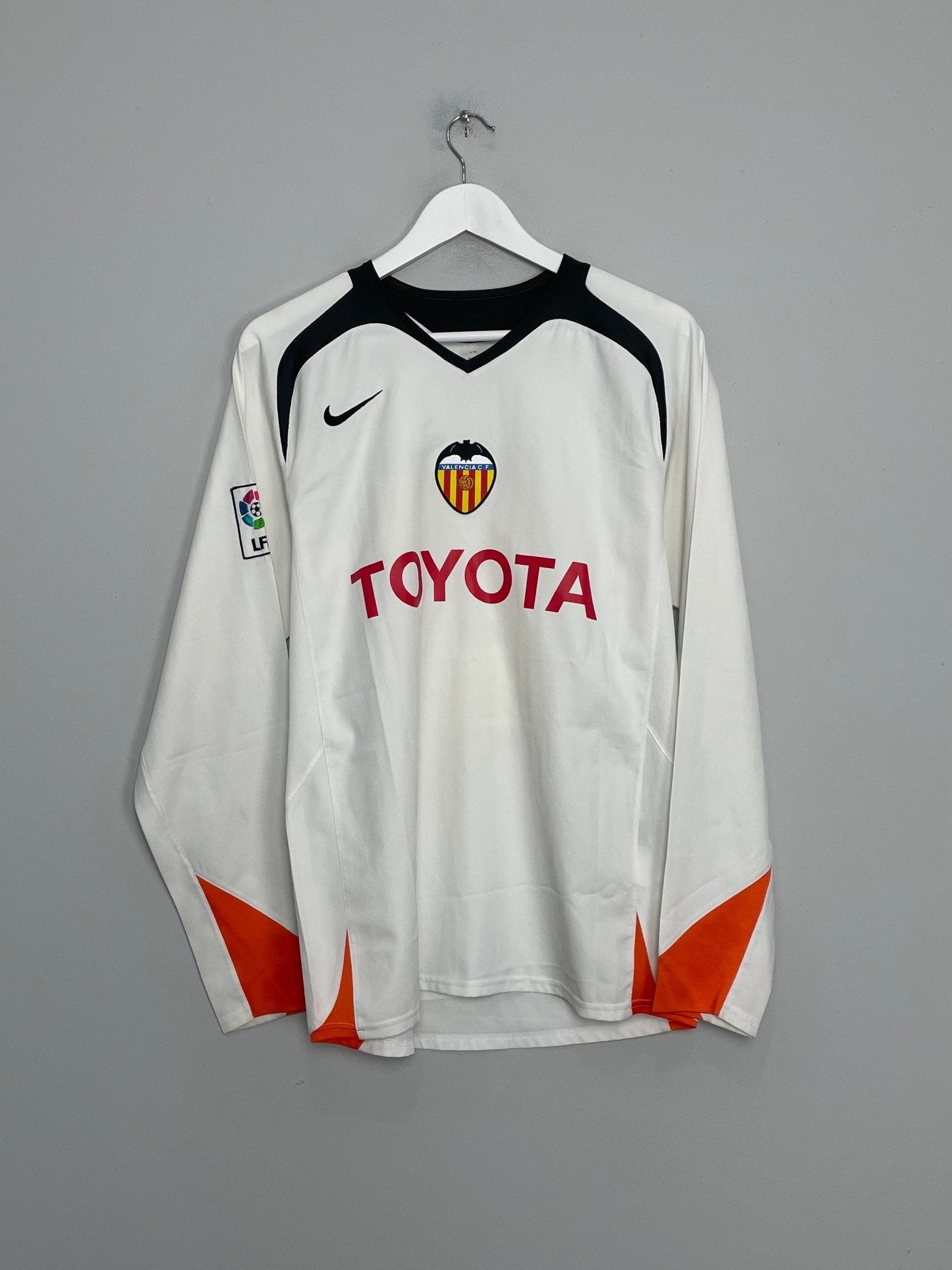 2005/06 VALENCIA AIMAR #21 L/S HOME SHIRT (M) NIKE – Cult Kits