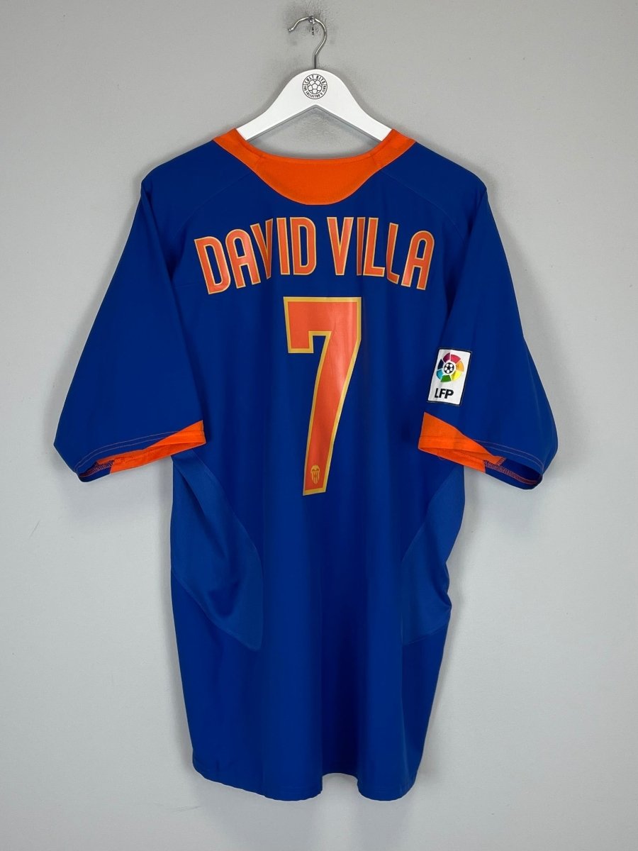 2005/06 VALENCIA DAVID VILLA 7 AWAY SHIRT (XL) NIKE - Cult Kits - XL - Buy Vintage Football Shirts, Authentic Retro Football Shirts For Sale, Classic Football Shirts & Soccer Jersey