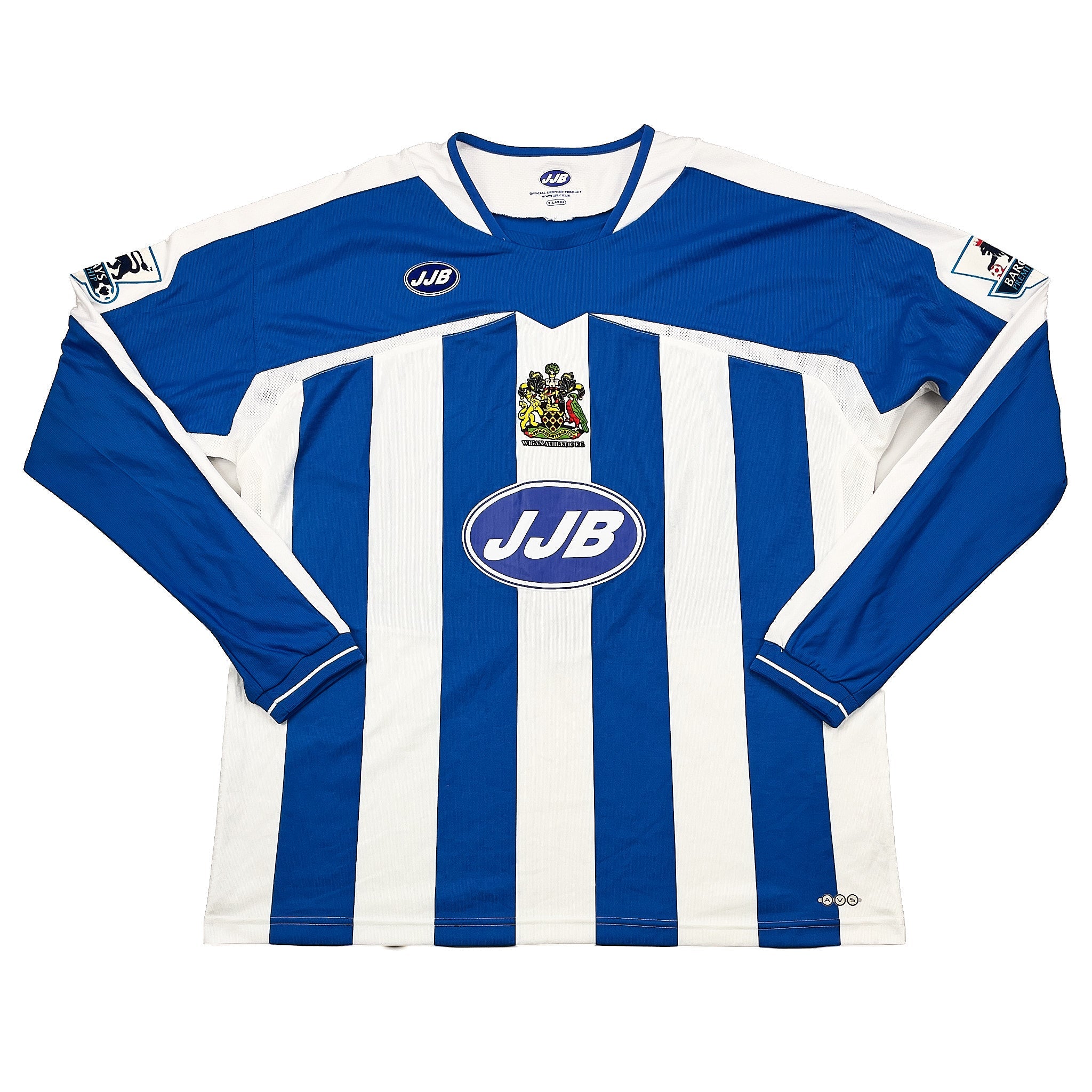 2005-06-wigan-henchoz-6-match-worn-vs-manchester-united-l-s-home-shirt-xl-jjb