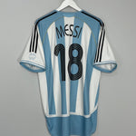 Shop 2005/07 ARGENTINA MESSI #18 HOME SHIRT (L) ADIDAS, classic football shirts, vintage football shirts & retro soccer jerseys at Cult Kits