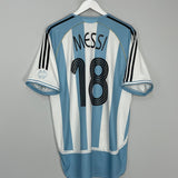 Shop 2005/07 ARGENTINA MESSI #18 HOME SHIRT (L) ADIDAS, classic football shirts, vintage football shirts & retro soccer jerseys at Cult Kits
