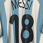 Shop 2005/07 ARGENTINA MESSI #18 HOME SHIRT (L) ADIDAS, classic football shirts, vintage football shirts & retro soccer jerseys at Cult Kits