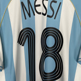Shop 2005/07 ARGENTINA MESSI #18 HOME SHIRT (L) ADIDAS, classic football shirts, vintage football shirts & retro soccer jerseys at Cult Kits