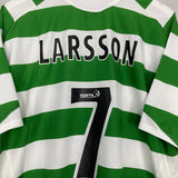 Shop 2005/07 CELTIC LARSSON #7 HOME SHIRT (M) NIKE, classic football shirts, vintage football shirts & retro soccer jerseys at Cult Kits