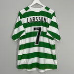 Shop 2005/07 CELTIC LARSSON #7 HOME SHIRT (M) NIKE, classic football shirts, vintage football shirts & retro soccer jerseys at Cult Kits