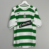 Shop 2005/07 CELTIC LARSSON #7 HOME SHIRT (M) NIKE, classic football shirts, vintage football shirts & retro soccer jerseys at Cult Kits