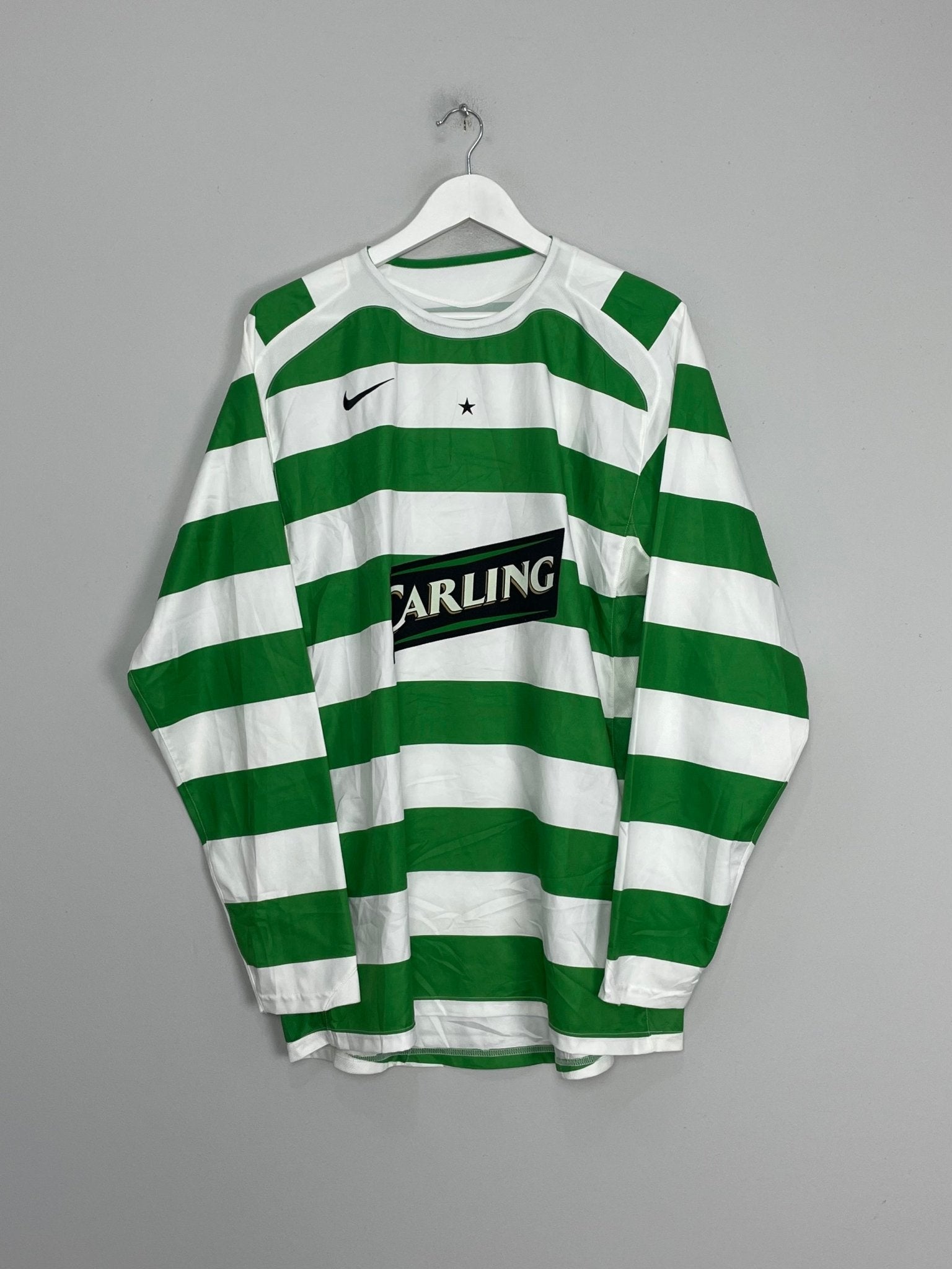 Shop 2005/07 CELTIC L/S HOME SHIRT (L) NIKE, classic football shirts, vintage football shirts & retro soccer jerseys at Cult Kits