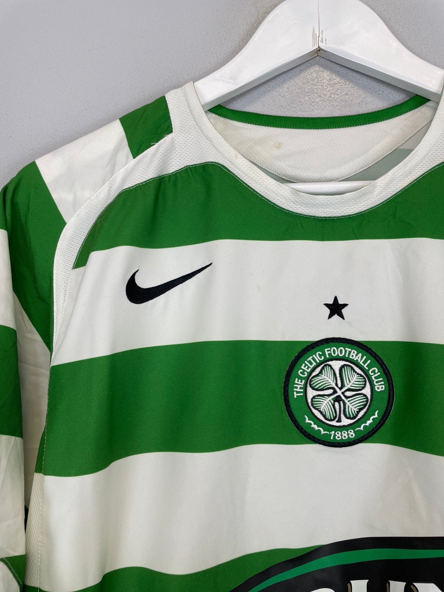 Shop 2005/07 CELTIC NAKAMURA #25 HOME SHIRT (M) NIKE, classic football shirts, vintage football shirts & retro soccer jerseys at Cult Kits
