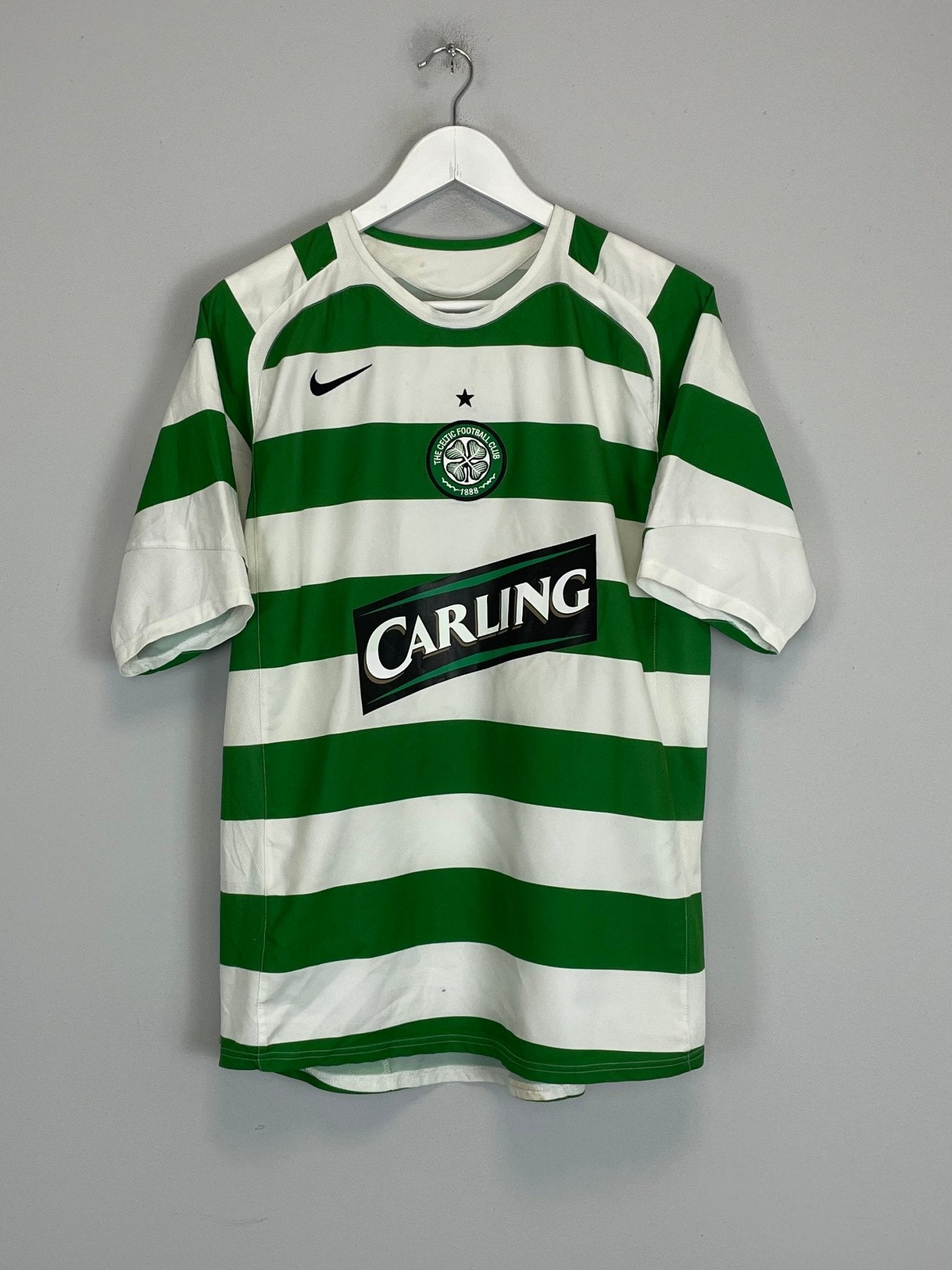 Shop 2005/07 CELTIC NAKAMURA #25 HOME SHIRT (M) NIKE, classic football shirts, vintage football shirts & retro soccer jerseys at Cult Kits