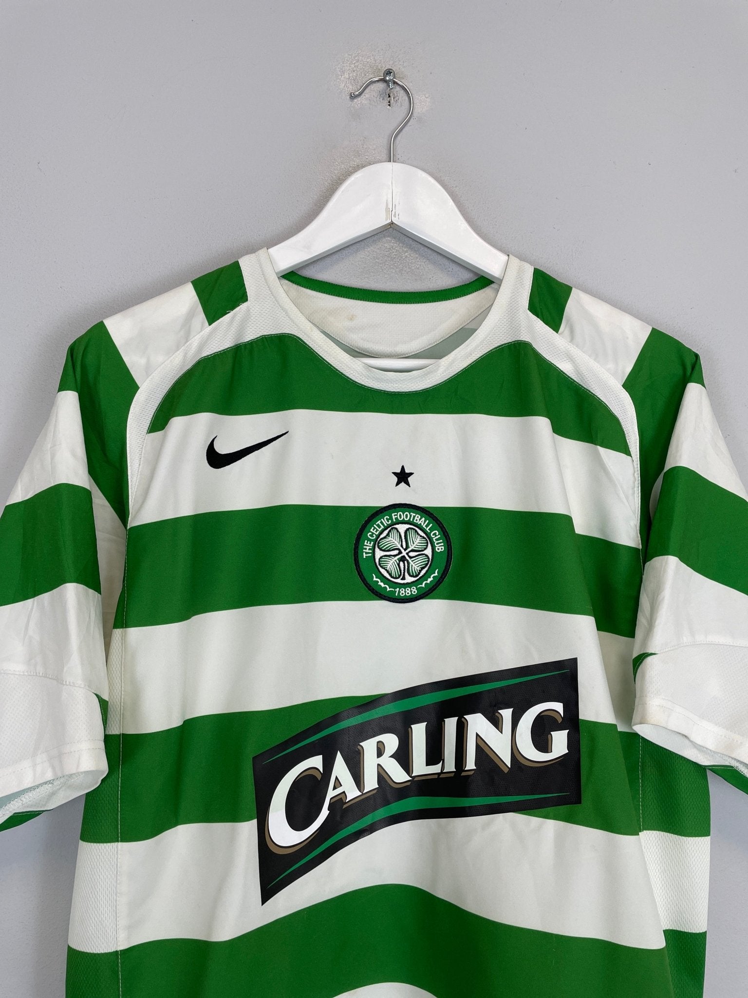 Shop 2005/07 CELTIC NAKAMURA #25 HOME SHIRT (M) NIKE, classic football shirts, vintage football shirts & retro soccer jerseys at Cult Kits