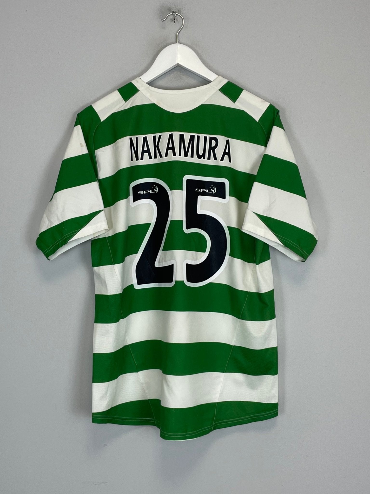 Shop 2005/07 CELTIC NAKAMURA #25 HOME SHIRT (M) NIKE, classic football shirts, vintage football shirts & retro soccer jerseys at Cult Kits