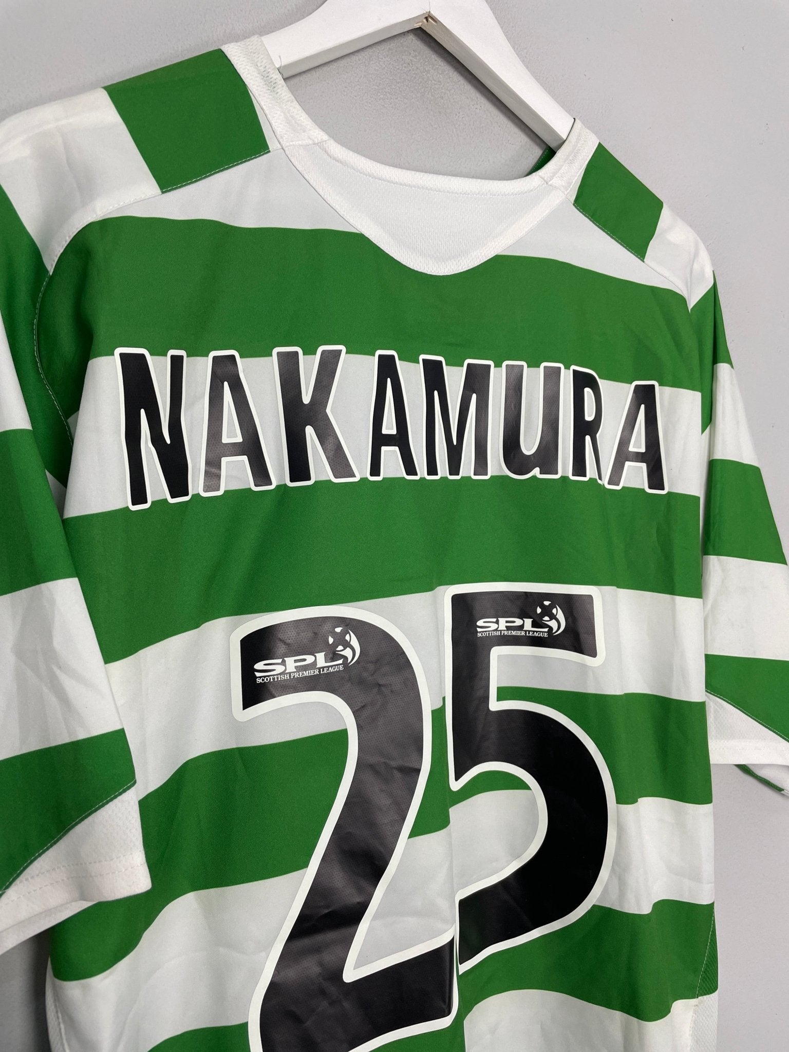 Shop 2005/07 CELTIC NAKAMURA #25 HOME SHIRT (XL) NIKE, classic football shirts, vintage football shirts & retro soccer jerseys at Cult Kits