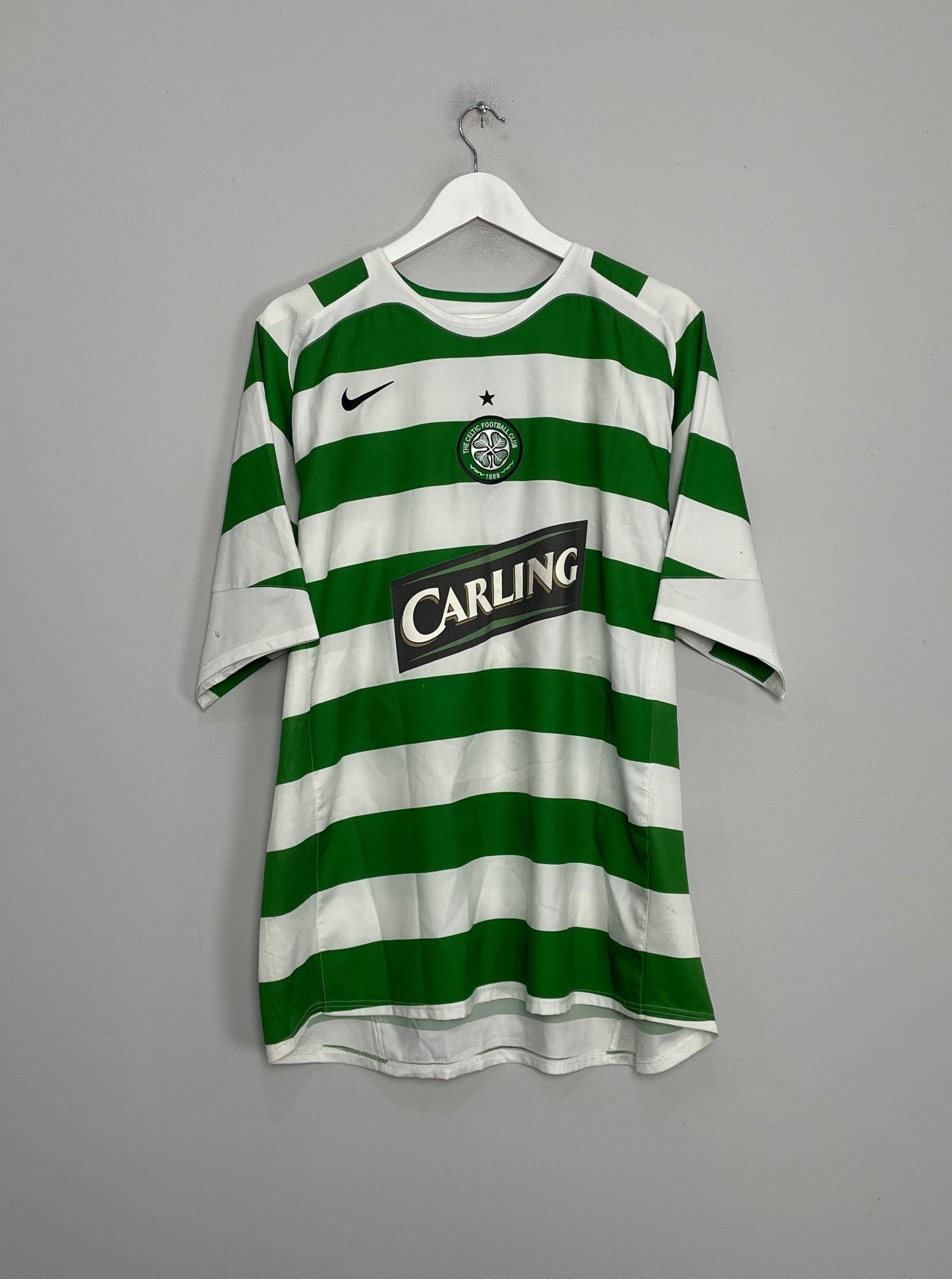 Shop 2005/07 CELTIC NAKAMURA #25 HOME SHIRT (XL) NIKE, classic football shirts, vintage football shirts & retro soccer jerseys at Cult Kits