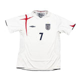 Buy 2005/07 England Beckham 7 Home Shirt (L) Umbro ~ Free worldwide shipping ~ Authentic Vintage Football Shirts from Cult Kits