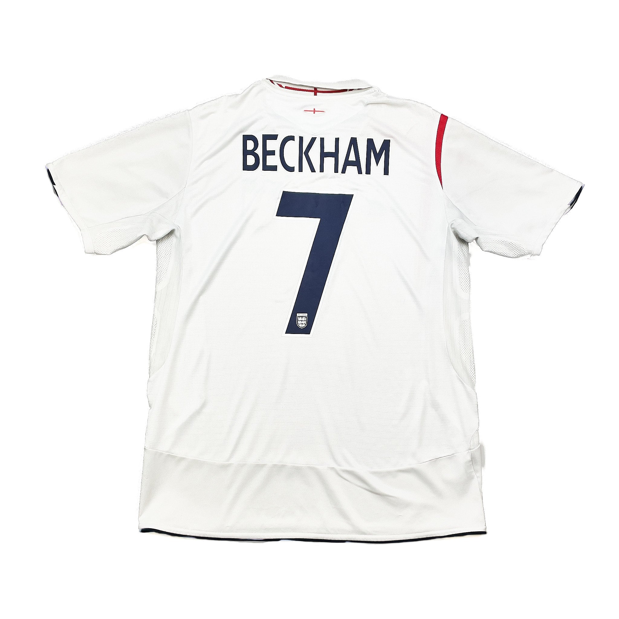 Buy 2005/07 England Beckham 7 Home Shirt (L) Umbro ~ Free worldwide shipping ~ Authentic Vintage Football Shirts from Cult Kits