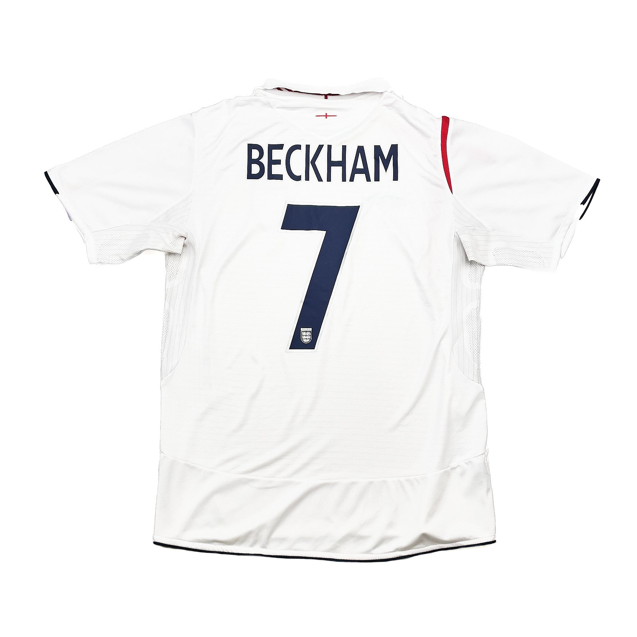 Buy 2005/07 England Beckham 7 Home Shirt (L) Umbro ~ Free worldwide shipping ~ Authentic Vintage Football Shirts from Cult Kits