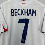 Shop 2005/07 ENGLAND BECKHAM #7 HOME SHIRT (XL) UMBRO, classic football shirts, vintage football shirts & retro soccer jerseys at Cult Kits