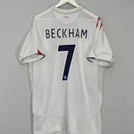 Shop 2005/07 ENGLAND BECKHAM #7 HOME SHIRT (XXL) UMBRO, classic football shirts, vintage football shirts & retro soccer jerseys at Cult Kits