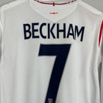 2005/07 ENGLAND BECKHAM 7 L/S HOME SHIRT (L) UMBRO - Cult Kits - Large - Buy Vintage Football Shirts, Authentic Retro Football Shirts For Sale, Classic Football Shirts & Soccer Jersey