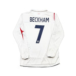 Buy 2005/07 England Beckham 7 L/S Home Shirt (M) Umbro ~ Free worldwide shipping ~ Authentic Vintage Football Shirts from Cult Kits