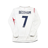 Buy 2005/07 England Beckham 7 L/S Home Shirt (M) Umbro ~ Free worldwide shipping ~ Authentic Vintage Football Shirts from Cult Kits