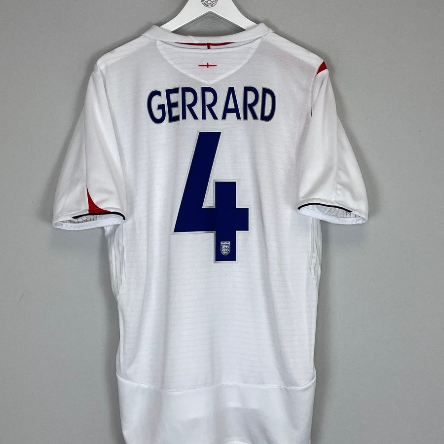 2005/07 ENGLAND GERRARD 4 HOME SHIRT (L) UMBRO - Cult Kits - Large - Buy Vintage Football Shirts, Authentic Retro Football Shirts For Sale, Classic Football Shirts & Soccer Jersey