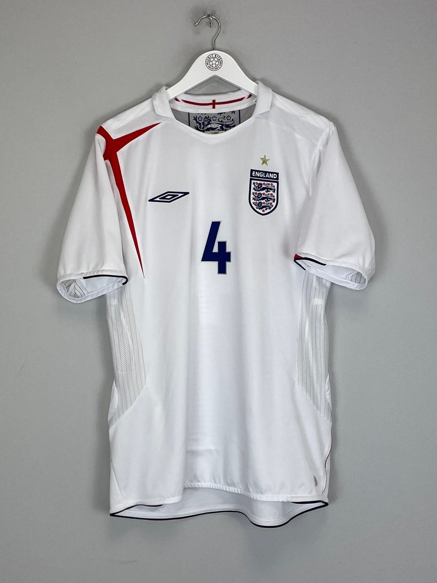 2005/07 ENGLAND GERRARD 4 HOME SHIRT (L) UMBRO - Cult Kits - Large - Buy Vintage Football Shirts, Authentic Retro Football Shirts For Sale, Classic Football Shirts & Soccer Jersey