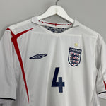 Shop 2005/07 ENGLAND GERRARD #4 HOME SHIRT (L) UMBRO, classic football shirts, vintage football shirts & retro soccer jerseys at Cult Kits