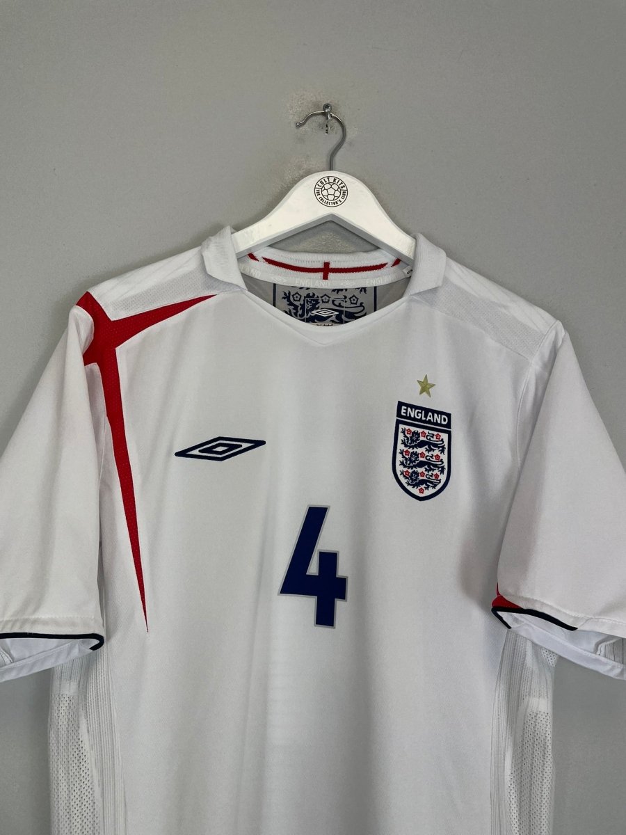 2005/07 ENGLAND GERRARD 4 HOME SHIRT (L) UMBRO - Cult Kits - Large - Buy Vintage Football Shirts, Authentic Retro Football Shirts For Sale, Classic Football Shirts & Soccer Jersey