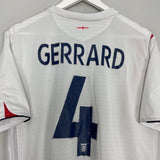 Shop 2005/07 ENGLAND GERRARD #4 HOME SHIRT (L) UMBRO, classic football shirts, vintage football shirts & retro soccer jerseys at Cult Kits