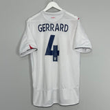 Shop 2005/07 ENGLAND GERRARD #4 HOME SHIRT (L) UMBRO, classic football shirts, vintage football shirts & retro soccer jerseys at Cult Kits