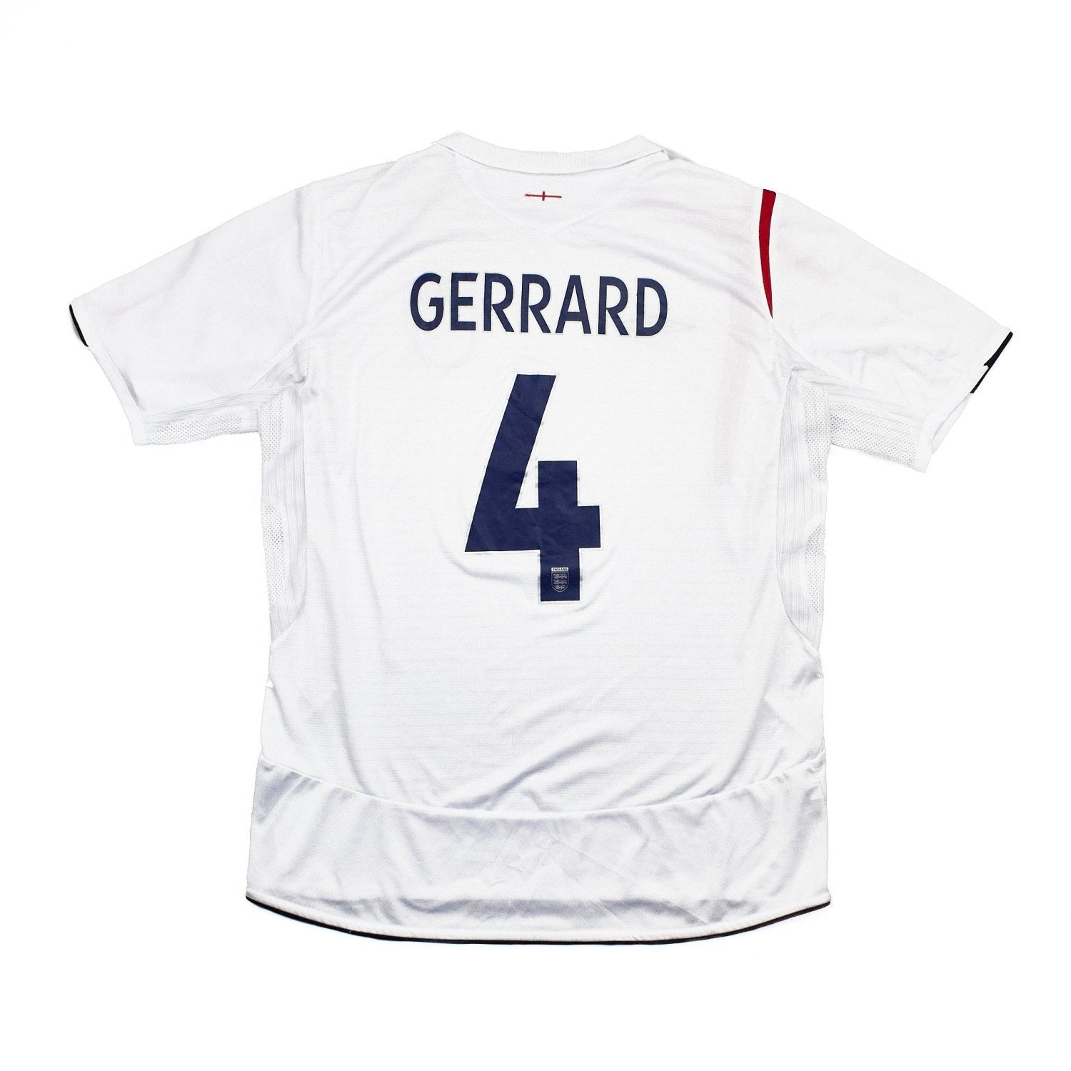 Buy 2005/07 England Gerrard 4 Home Shirt (L) Umbro ~ Free worldwide shipping ~ Authentic Vintage Football Shirts from Cult Kits
