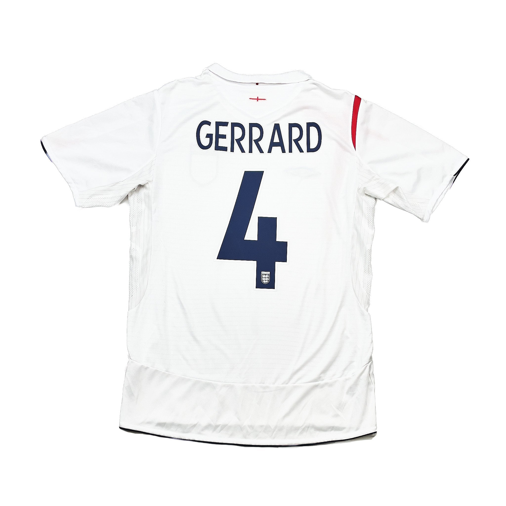 Buy 2005/07 England Gerrard 4 Home Shirt (M) Umbro ~ Free worldwide shipping ~ Authentic Vintage Football Shirts from Cult Kits
