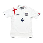 Buy 2005/07 England Gerrard 4 Home Shirt (M) Umbro ~ Free worldwide shipping ~ Authentic Vintage Football Shirts from Cult Kits