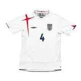 Buy 2005/07 England Gerrard 4 Home Shirt (M) Umbro ~ Free worldwide shipping ~ Authentic Vintage Football Shirts from Cult Kits