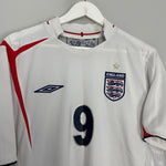 Shop 2005/07 ENGLAND ROONEY #9 HOME SHIRT (L) UMBRO, classic football shirts, vintage football shirts & retro soccer jerseys at Cult Kits