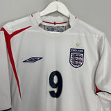 Shop 2005/07 ENGLAND ROONEY #9 HOME SHIRT (L) UMBRO, classic football shirts, vintage football shirts & retro soccer jerseys at Cult Kits