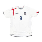 Buy 2005/07 ENGLAND ROONEY 9 HOME SHIRT (M) UMBRO ~ Free worldwide shipping available ~ Authentic Vintage Football Shirts from Cult Kits