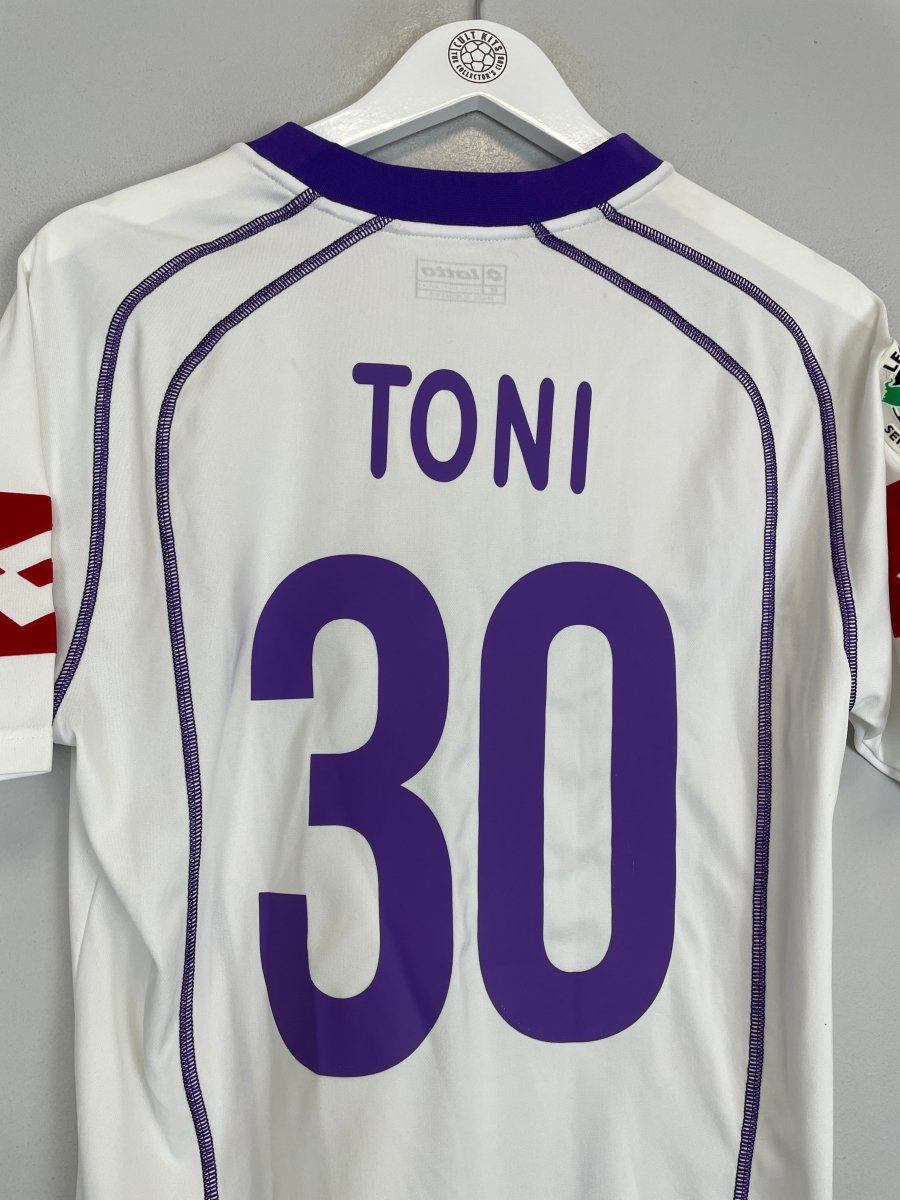2005/07 FIORENTINA TONI 30 AWAY SHIRT (M) LOTTO - Cult Kits - Medium - Buy Vintage Football Shirts, Authentic Retro Football Shirts For Sale, Classic Football Shirts & Soccer Jersey