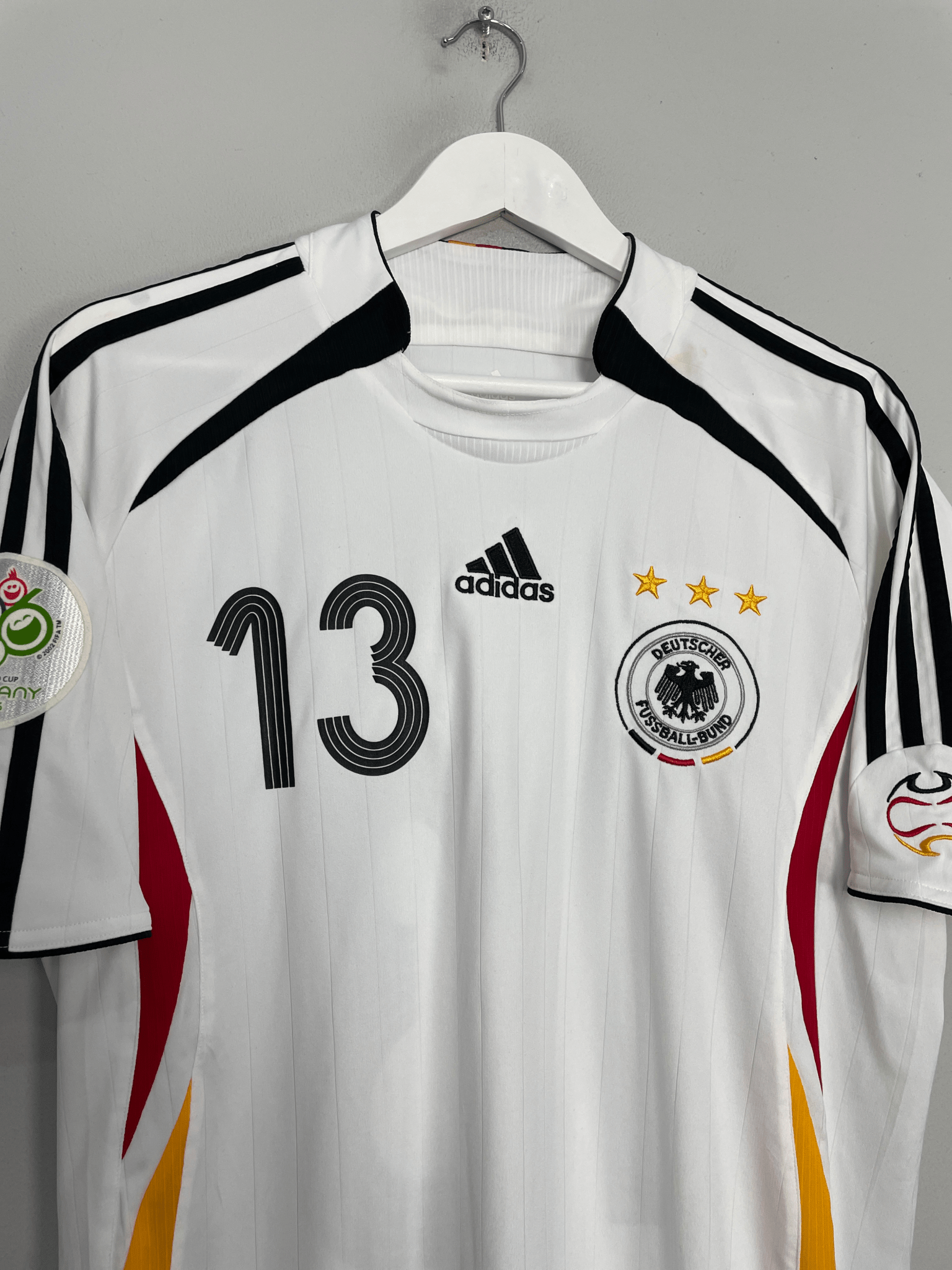 Shop 2005/07 GERMANY BALLACK #13 HOME SHIRT (M) ADIDAS, classic football shirts, vintage football shirts & retro soccer jerseys at Cult Kits