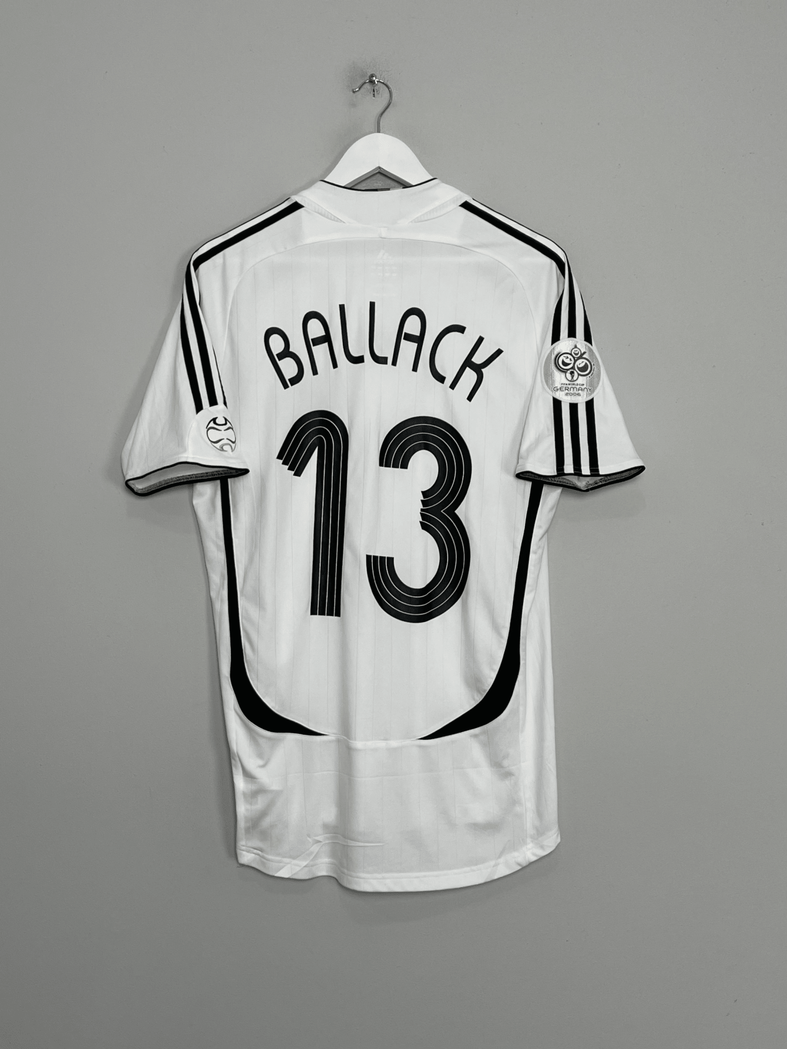Shop 2005/07 GERMANY BALLACK #13 HOME SHIRT (M) ADIDAS, classic football shirts, vintage football shirts & retro soccer jerseys at Cult Kits