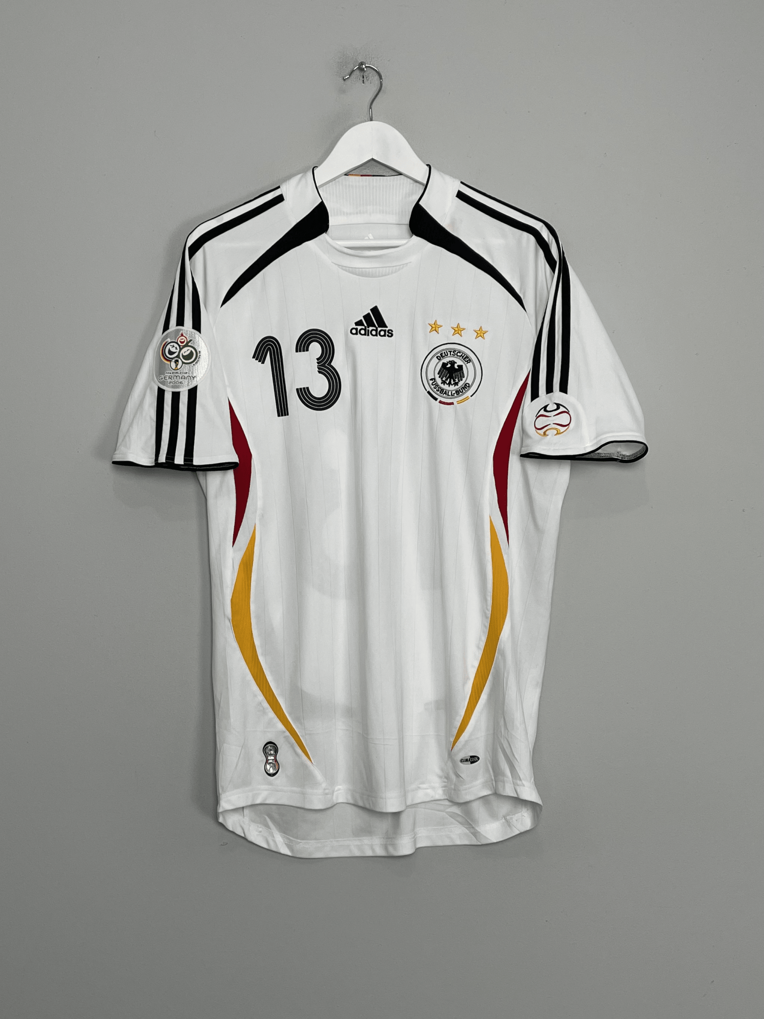 Shop 2005/07 GERMANY BALLACK #13 HOME SHIRT (M) ADIDAS, classic football shirts, vintage football shirts & retro soccer jerseys at Cult Kits