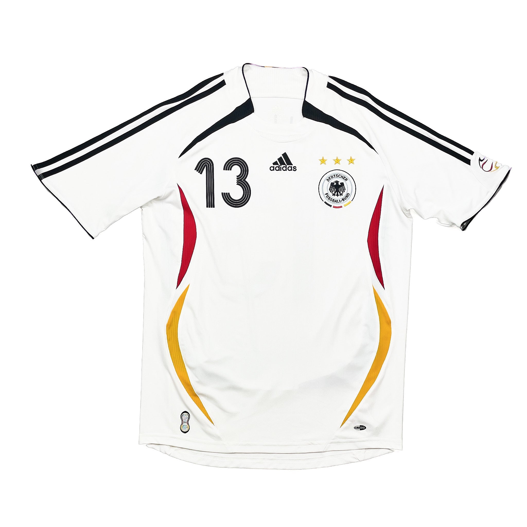 Buy 2005/07 Germany Ballack 13 Home Shirt (M) Adidas ~ Free worldwide shipping ~ Authentic Vintage Football Shirts from Cult Kits