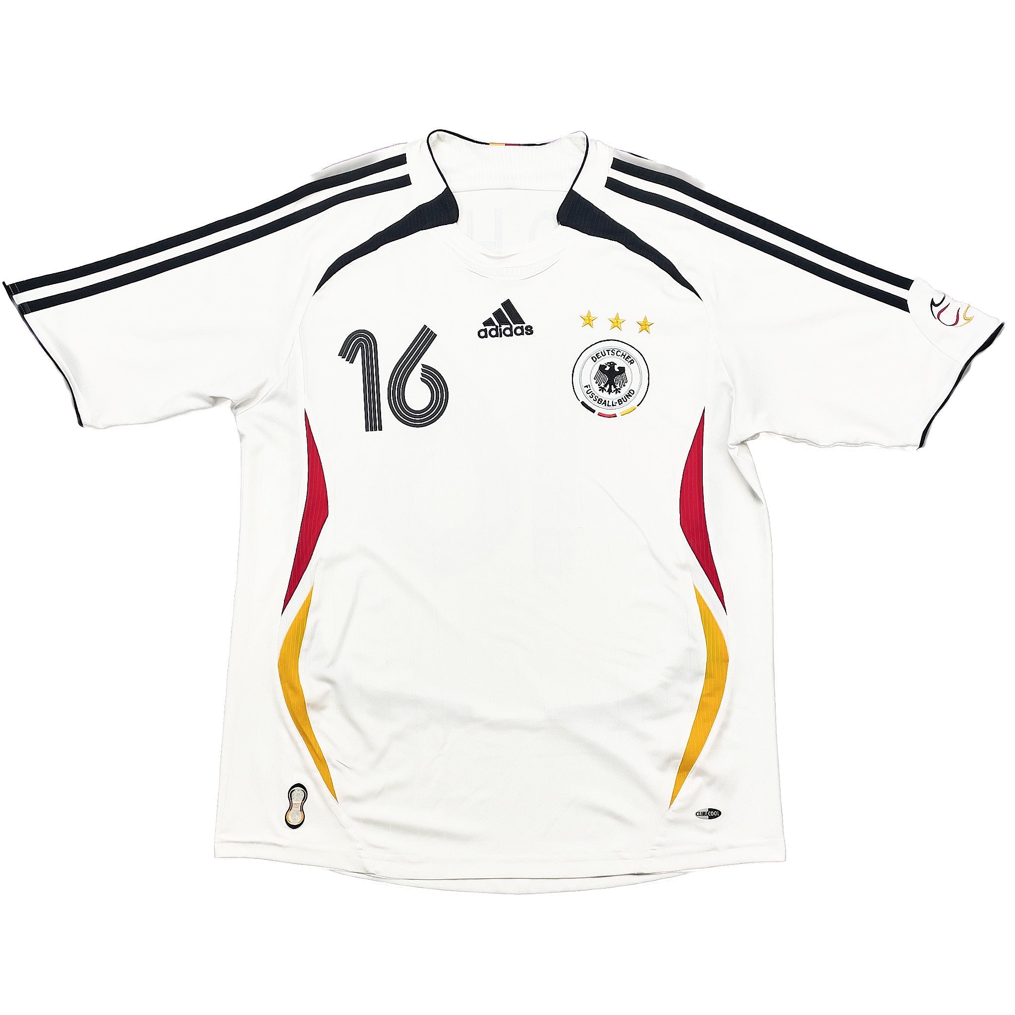 Buy 2005/07 GERMANY LAHM 16 HOME SHIRT (S) ADIDAS ~ Free worldwide shipping available ~ Authentic Vintage Football Shirts from Cult Kits