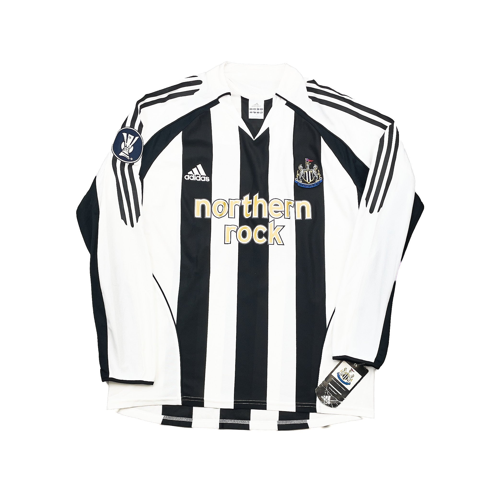 Buy 2005/07 Newcastle United Ameobi 23 *BNWT with Defects* L/S Home Shirt (L) Adidas ~ Free worldwide shipping ~ Authentic Vintage Football Shirts from Cult Kits