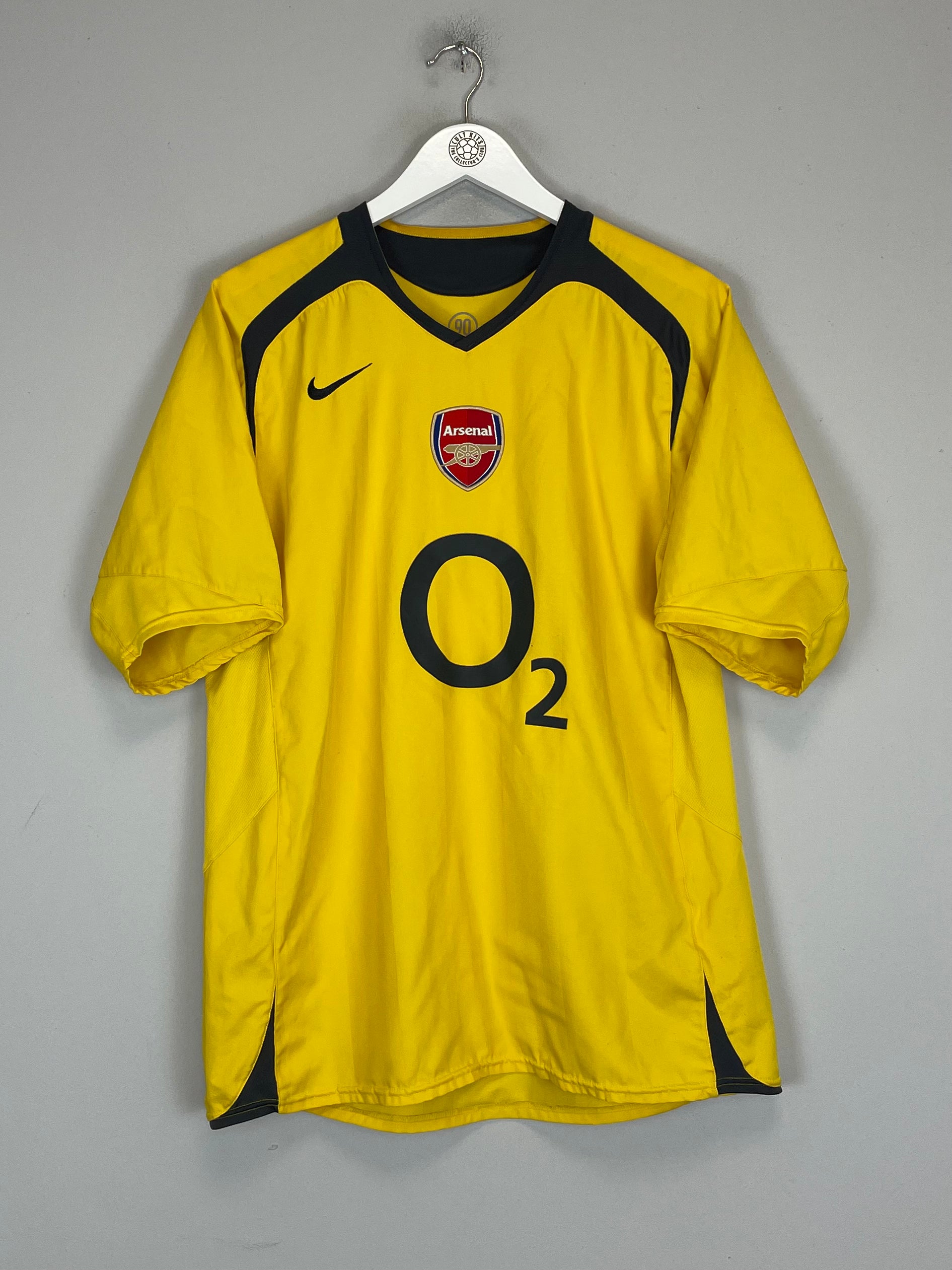 2005/06 ARSENAL HENRY #14 AWAY SHIRT (L) NIKE O2 SECOND TOTAL 90 FINAL